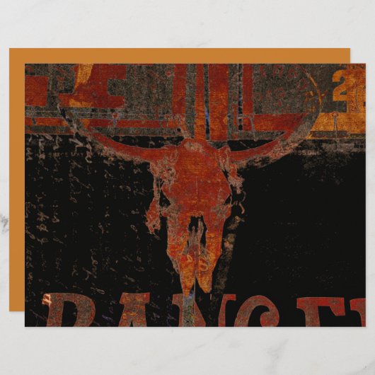 ウエスタンカントリーブルスカルラストスクリプトヴィンテージ (正面/裏面)