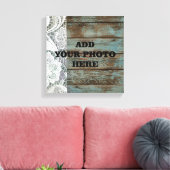 ウエスタンカントリーブルーバーンウッドレース結婚レース キャンバスプリント (インサイチュ (リビング))