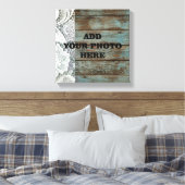 ウエスタンカントリーブルーバーンウッドレース結婚レース キャンバスプリント (インサイチュ (寝室))