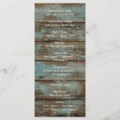 ウエスタンカントリーブルーバーンウッドレース結婚レース メニュー (裏面)