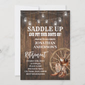 ウエスタンカントリーブーツリタイオメントお祝い 招待状 (正面)