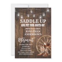 ウエスタンカントリーブーツリタイオメントお祝い