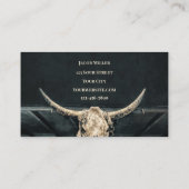 ウエスタンカントリーベージュグレーブル素朴コウスカル 名刺 (裏面)