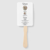 ウエスタンカントリーボホーカウースカル結婚式 プログラム ハンドファン (正面)