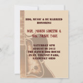 ウエスタンカントリーリハーサルディナー招待状 招待状 (裏面)