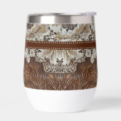 ウエスタンカントリーレザーnレースイニシャル名 (左面)