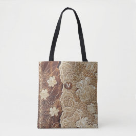 ウエスタンカントリーレザーnレースイニシャル トートバッグ