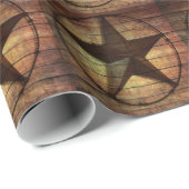 ウエスタンカントリー初期のンウッドテキサス州スター ラッピングペーパー (ロールコーナー)