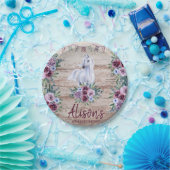 ウエスタンカントリー女性のカーボーイロデオ誕生日 ペーパープレート (パーティー)