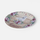 ウエスタンカントリー女性のカーボーイロデオ誕生日 ペーパープレート (アングル)