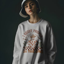 ウエスタンカントリー女性のカーボーイ面白いハロウィーン幽霊 スウェットシャツ