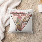 ウエスタンカントリー女性のカーボーイ クッション (ブランケット)