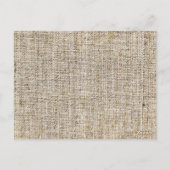 ウエスタンカントリー結婚バーラップひま感謝していわい花 ポストカード (裏面)