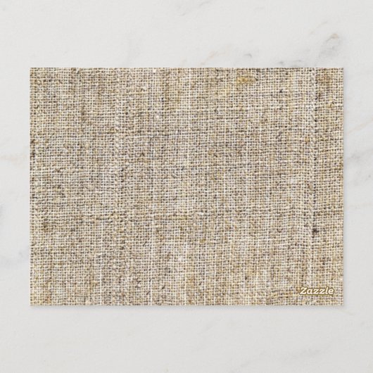 ウエスタンカントリー結婚バーラップひま感謝していわい花 ポストカード (裏面)