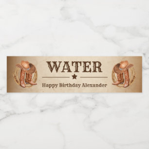 ウエスタンカントリー飲食品ラベルセット ペットボトルラベル