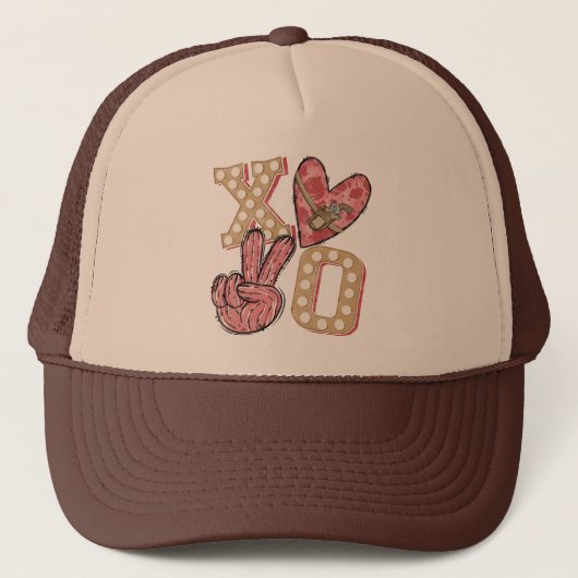 ウエスタンカントリーXoxo |ハグとキス キャップ (正面)