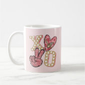 ウエスタンカントリーXoxo |ハグとキス コーヒーマグカップ (左)