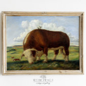 ウエスタンキャトルヴィンテージファームハ絵画ウス ポスター