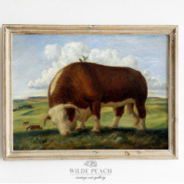 ウエスタンキャトルヴィンテージファームハ絵画ウス ポスター