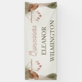 ウエスタンキンセアナラボホパンパスグラスパーソナライズされた 横断幕 (縦)