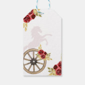 ウエスタンキンセアニラレッド金ゴールドチャラクラウンホース ギフトタグ (裏面)