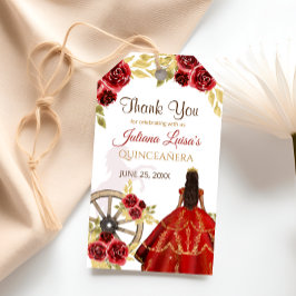 ウエスタンキンセアニラレッド金ゴールドチャラクラウンホース ギフトタグ