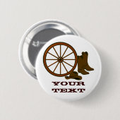 ウエスタンギアボタン 缶バッジ (正面&裏面)