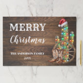 ウエスタンクリスマスカントリーパーティー紙ランチョンマット ペーパーパッド (インサイチュ)