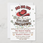 ウエスタンクリスマスハットホームダウンパーティー 招待状 (正面)