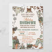 ウエスタンクリスマスホームダウンパーティー 招待状 (正面)