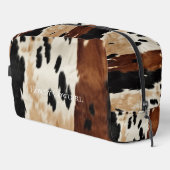 ウエスタンクリームタンブラウンブラック女性のカーボーイコウィド ドップキット (右コーナー)