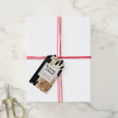 ウエスタンクリームブラウンコウィド ギフトタグ (より糸付き)