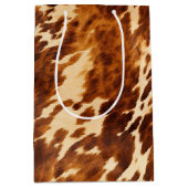 ウエスタンクリームブラウンコウィド ミディアムペーパーバッグ (正面)