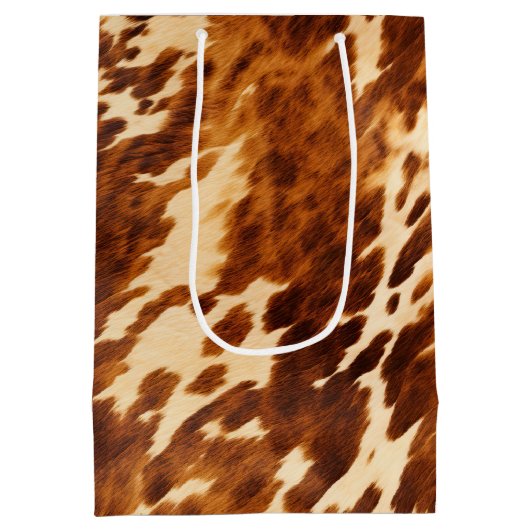 ウエスタンクリームブラウンコウィド ミディアムペーパーバッグ (裏面)