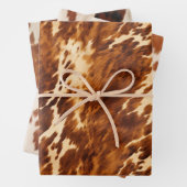 ウエスタンクリームブラウンコウィド ラッピングペーパーシート (インサイチュ)