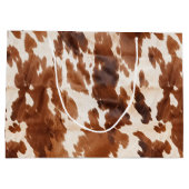 ウエスタンクリームブラウンコウィド ラージペーパーバッグ (裏面)