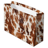ウエスタンクリームブラウンコウィド ラージペーパーバッグ (裏面アングル)