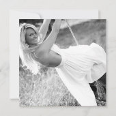 ウエスタングラッドアナウンスメントヴィンテージブラウンブルー 招待状 (裏面)