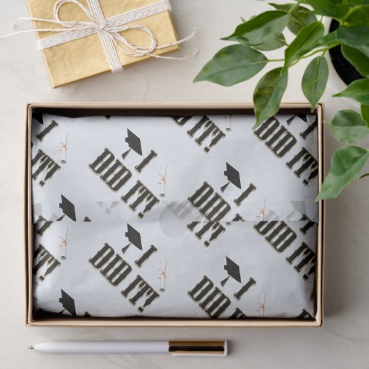 ウエスタングラードキャップと卒業証書 薄葉紙 (ギフト)