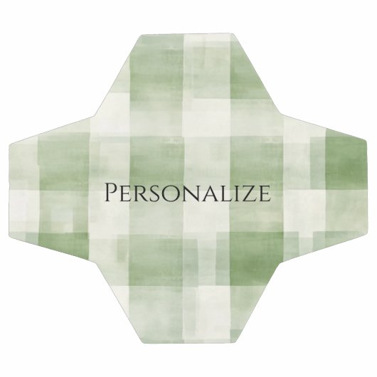 ウエスタングリーンクリームプレイドストライプ サッカーボール (フラット)