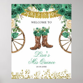 ウエスタングリーンハンターチャラウェルカムサイン ポスター