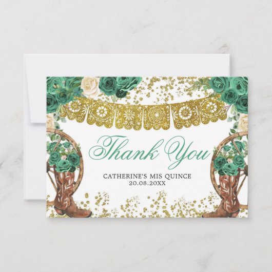 ウエスタングリーンハンターチャラサンキューカード サンキューカード (正面)