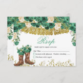 ウエスタングリーンハンターチャラミクリンRSVPカード 出欠カード (正面/裏面)