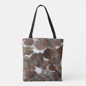 ウエスタンコウィドターコイズブラウンレザーナース トートバッグ (裏面)