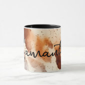 ウエスタンコウィドプリント抽象芸術素朴女性のカーボーイ マグカップ (中央)