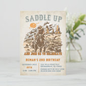 ウエスタンサドルを上げて誕生日に参加 招待状 (スタンド正面)