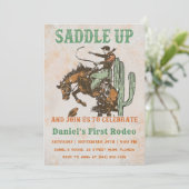 ウエスタンサドルを上げて誕生日に参加 招待状 (スタンド正面)