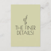 ウエスタンサボスモダンデザートボ結婚ホ詳細 エンクロージャーカード (裏面)