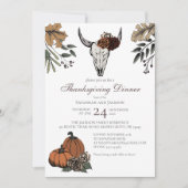 ウエスタンサンクスギビングカウズスカル秋ハーベスト 招待状 (正面)
