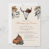 ウエスタンサンクスギビングカウズスカル秋ハーベスト 招待状 (正面)
